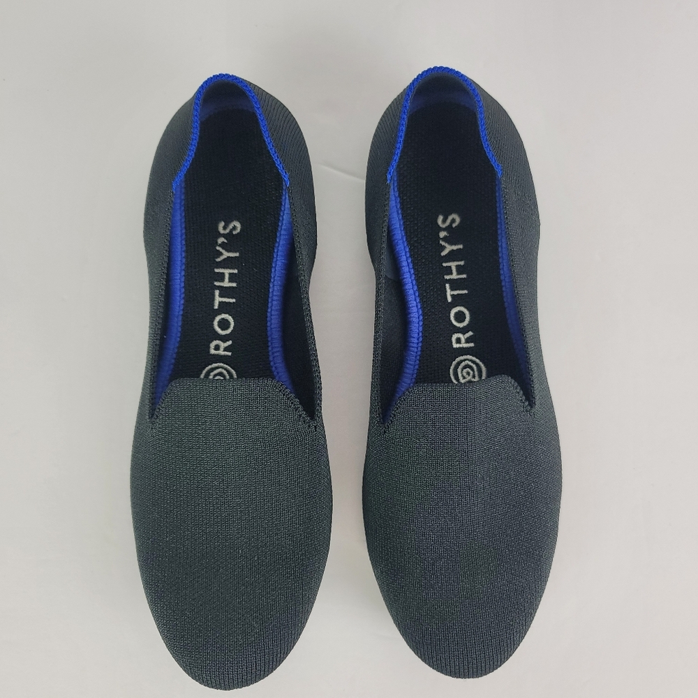 Rothy's Black and Blue Flats Loafer